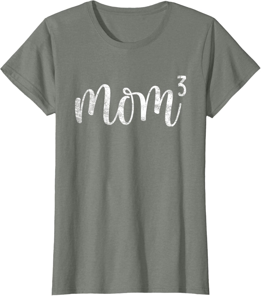 Mom3 Mom Cubed Mother of Three Mama of 3 Gifts Mothers Day