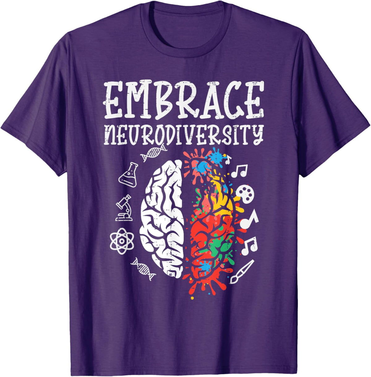 Embrace Neurodiversity Autism Awareness ASD Men Women Kids