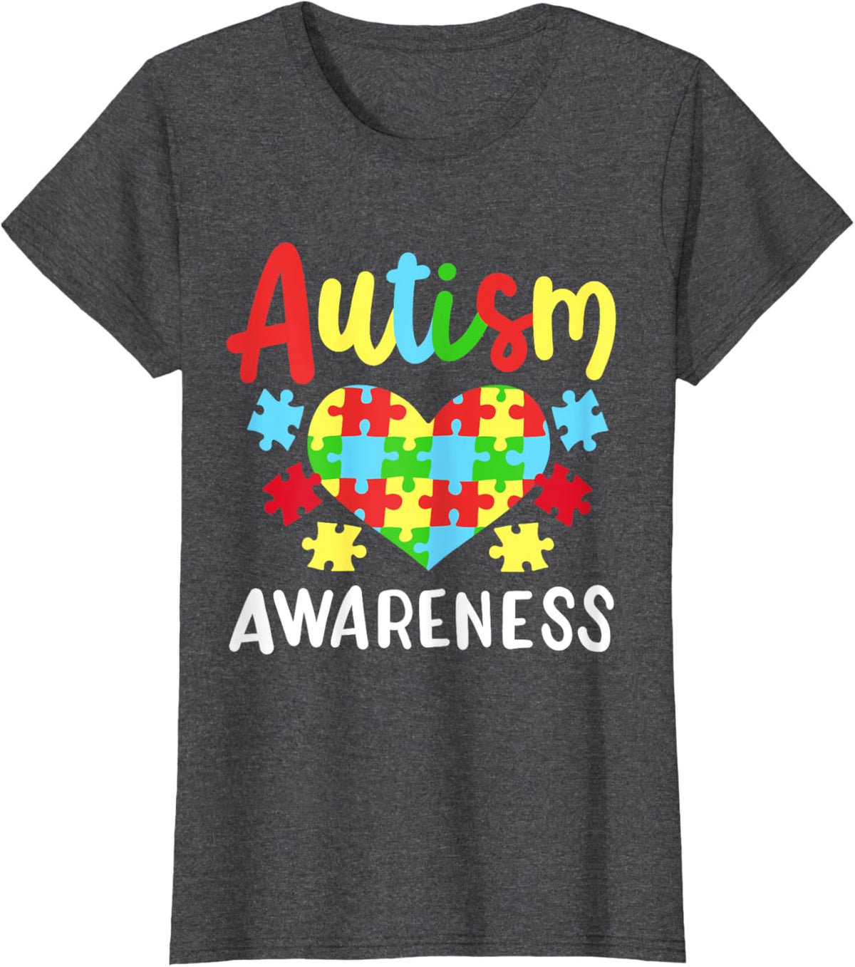 Autism Awareness T-Shirt, Small, Black