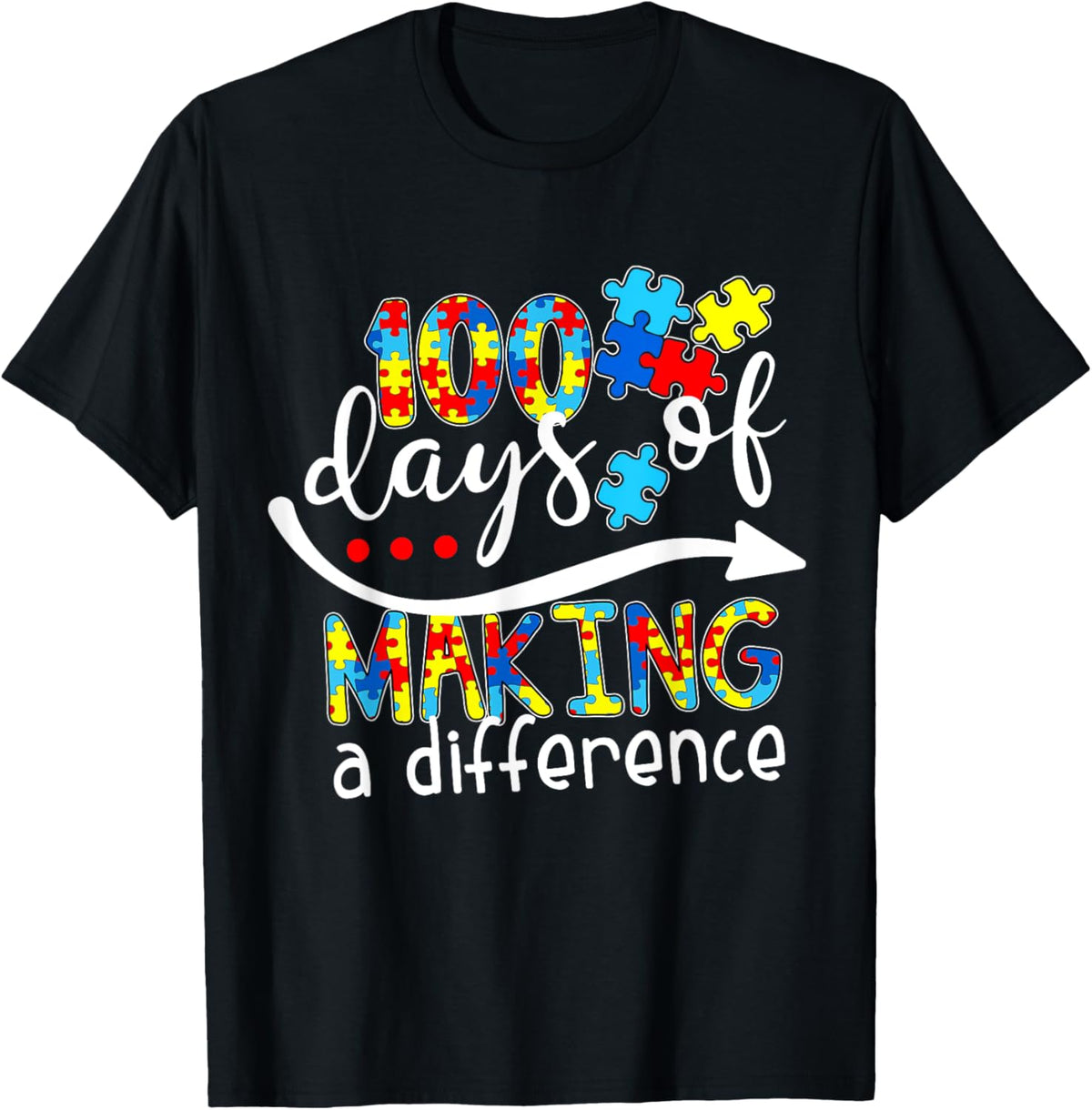 Autism 100 Days 100th day of school teacher autism awareness
