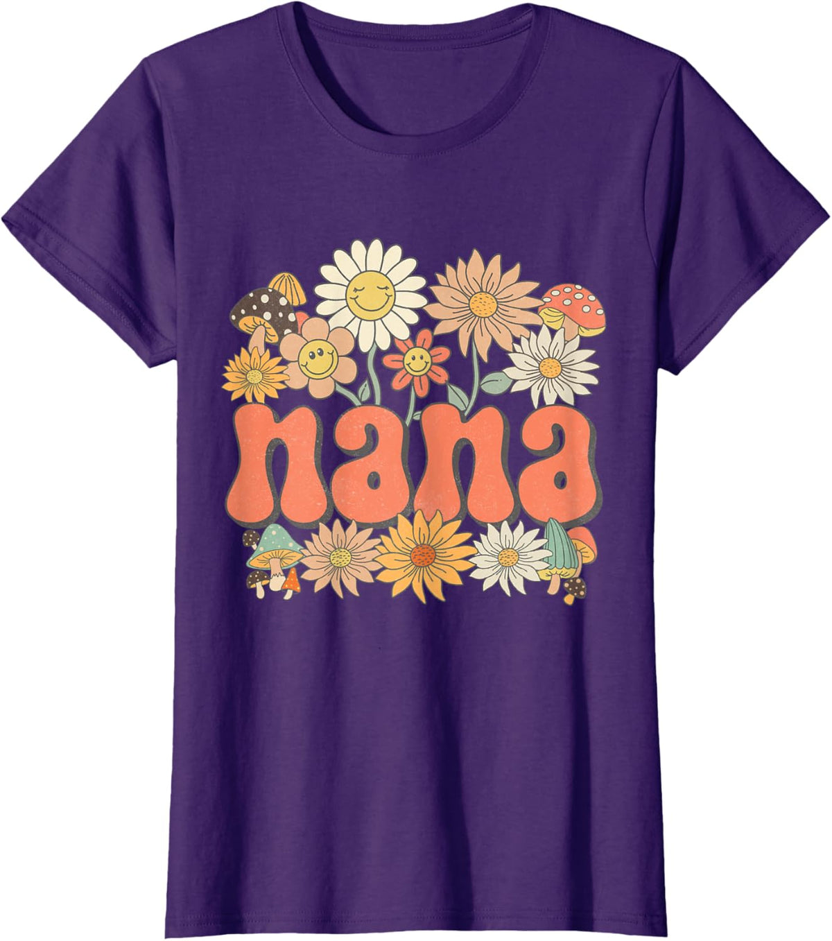Groovy Nana Floral Hippie Retro Daisy Flower Mother's Day