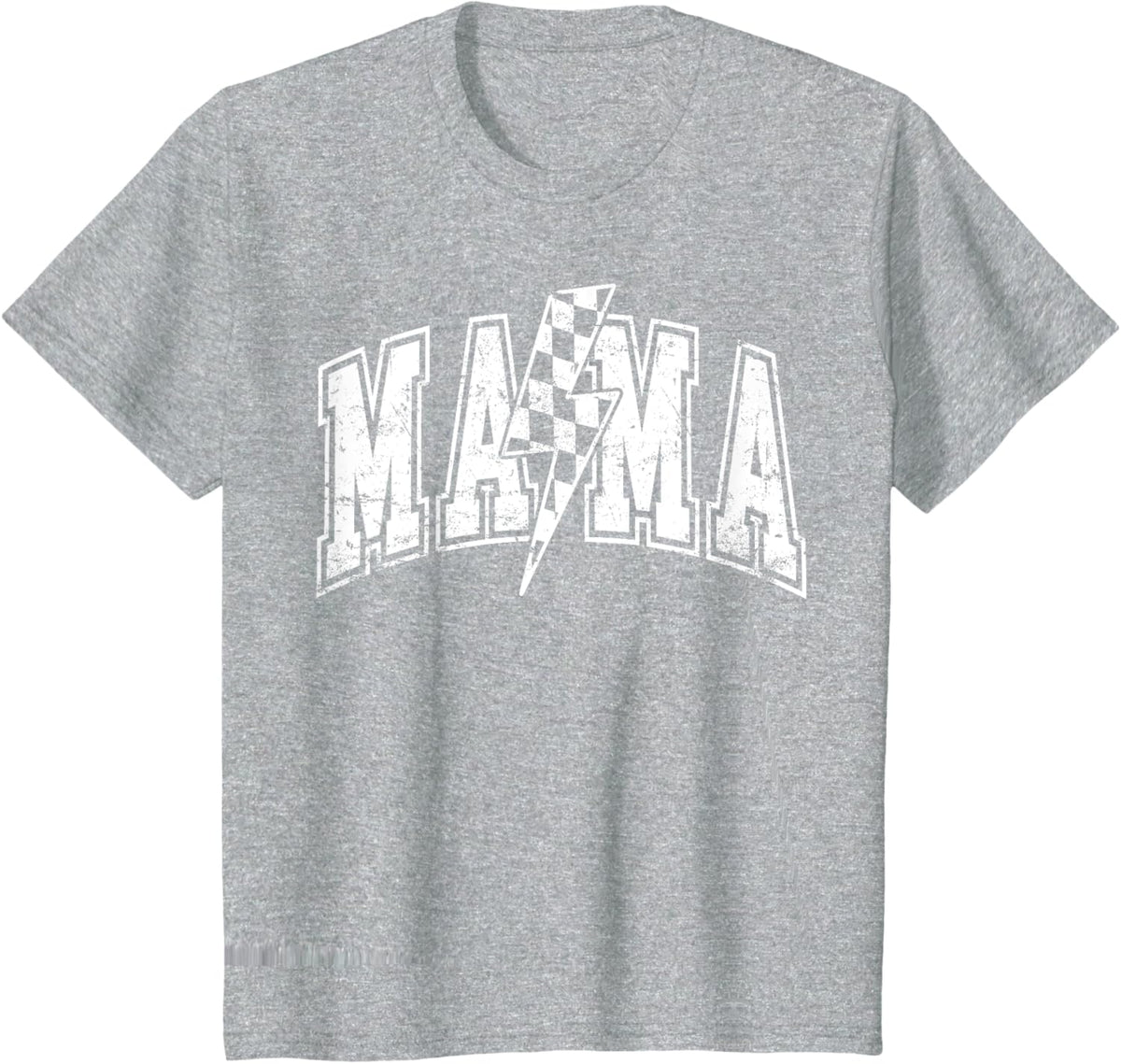Mama Lightning Bolt Checkered Varsity Mom Women Mother's Day Mother Shirt